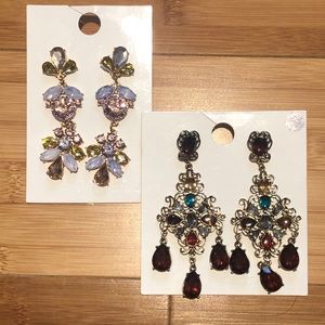 ❌SOLD❌ Victorian style chandelier drop earrings